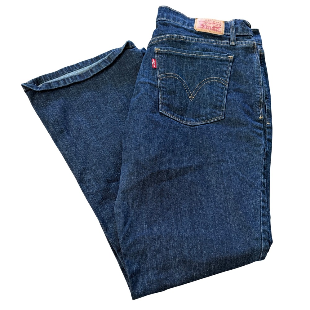 Levi's 515 Bootcut Jeans Women's Size 14 Dark Wash Mid‎ Rise Stretch Denim